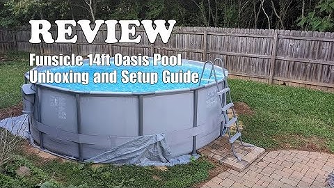 Funsicle 14ft x 48in Oasis Pool Review with Filter Pump & Ladder, Gray 2025