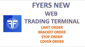 FYERS ORDER TYPES ON NEW WEB TERMINAL (bracket / cover orders)