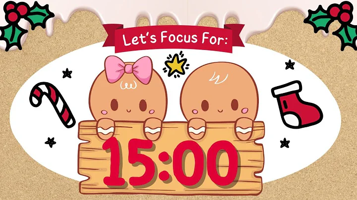 Cozy Christmas Timer 🍪✨| 15 Minute Gingerbread Countdown Timer for Reading 