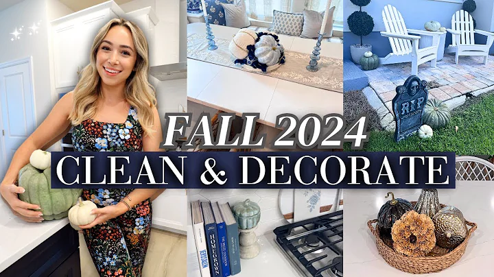 2024 FALL CLEAN + DECORATE WITH ME! Easy Fall Decorating Ideas and Fall Cleaning Ideas + Motivation!