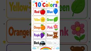 10 Colors Name for Kids 🌈 | Learn Colours with Objects | Baba Kids TV India #kids  #coloringforkids