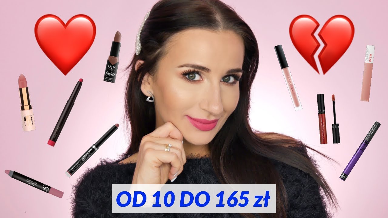 NAJLEPSZE I NAJGORSZE MATOWE POMADKI, KTÓRE MUSISZ POZNAĆ🙉Od 10 do 165zł!