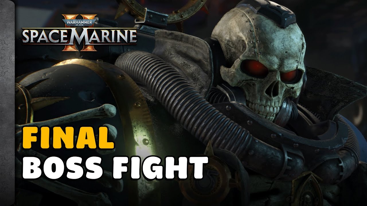 Warhammer 40k Space Marine 2 - Final Boss Fight & Cutscene - YouTube