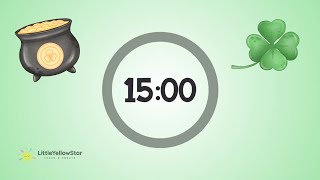 St Patrick's Timer For Kids - 15 Minutes Countdown Timer With Music | Classroom Countdown Timer