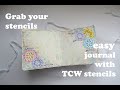 📚Quick and easy journal pages with TCW stencils 📚