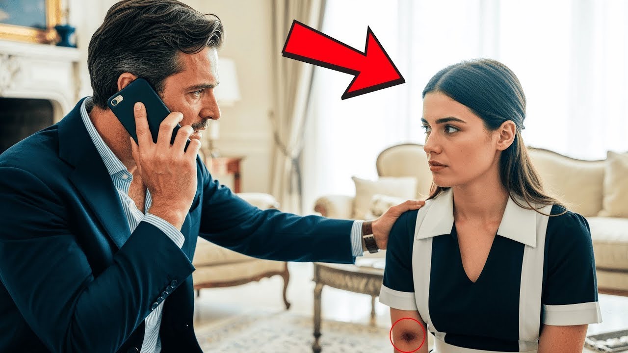 Un Millonario Ve Moretones en su Empleada… Y al Descubrir la Verdad, Llama de Inmediato a la Policía