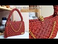 Bolsa Alicia em Crochê - Rápida Fácil e Elegante - Fio Lux @MeliahFios @lojamatilda