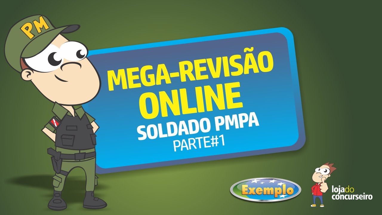MEGA REVISÃO ONLINE DE VÉSPERA - SOLDADO PMPA #01 (Grátis) - Loja do ...