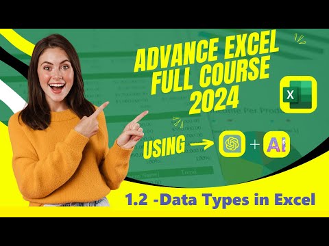 Chapter 1.2 -Data Types in Excel