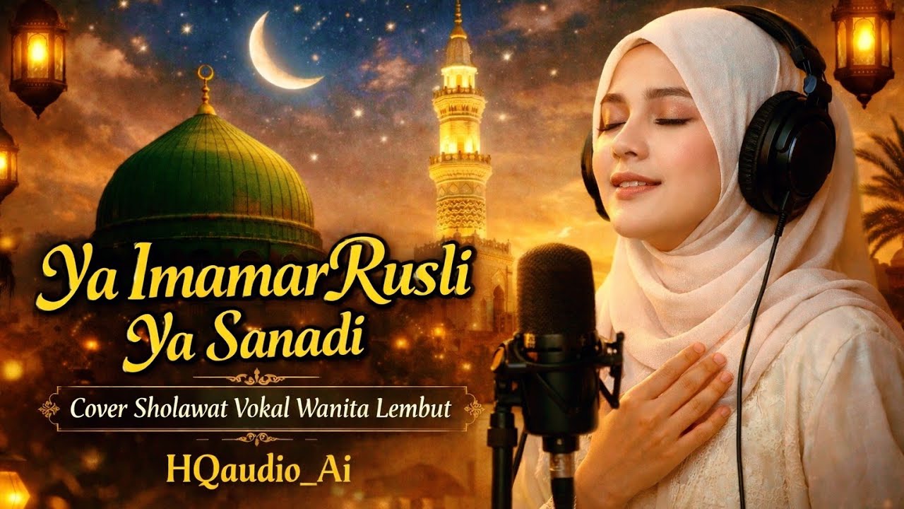 YA IMAMARUSLI YA SANADI 🌙 | Cover Sholawat Vokal Wanita Lembut Penuh Khusyuk – HQaudio_Ai
