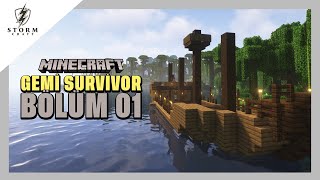 Gemi Maceramız Başlıyor Gemi Survivor Minecraft Bölüm 01