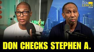 LEMON DROP - Don Checks Stephen A. Smith On Thumbs Down Award Response