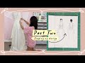 Draping &amp; creating my pattern | Making My White Reception Dress Pt. 2