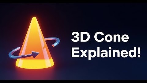 How to Make a 3D Cone | Simple Math Visualization