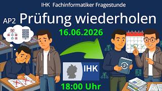 Fachinformatiker Prüfung wiederholen - AP2 / AP1 / Projekt  (durchgefallen) -  IHK FI - SI / AE