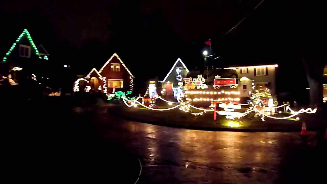 Candy Cane lane Christmas lights 15 Dec 2010 YouTube