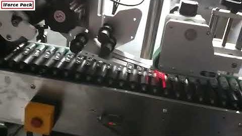 Glass vials bottle vertical to horizontal feeding automatic high speed rolling labeling machine test