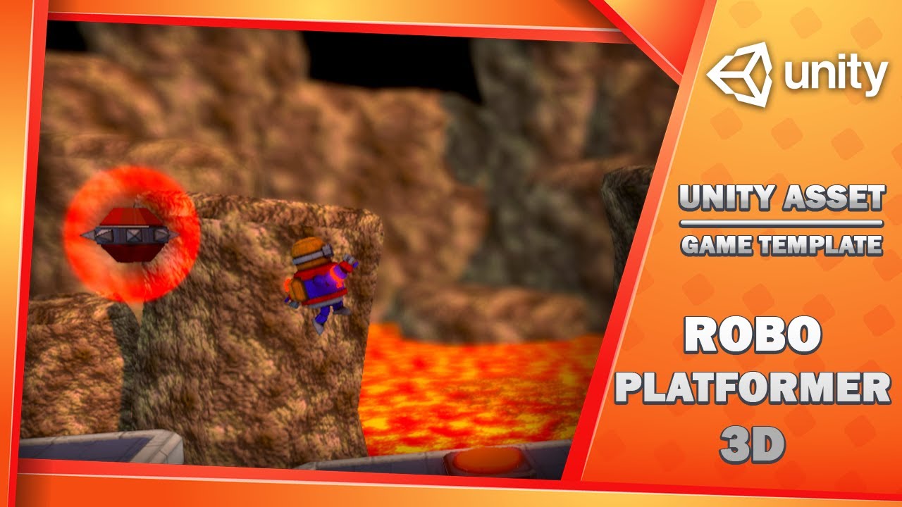Robo Platformer 3D - Game Template, video preview 2