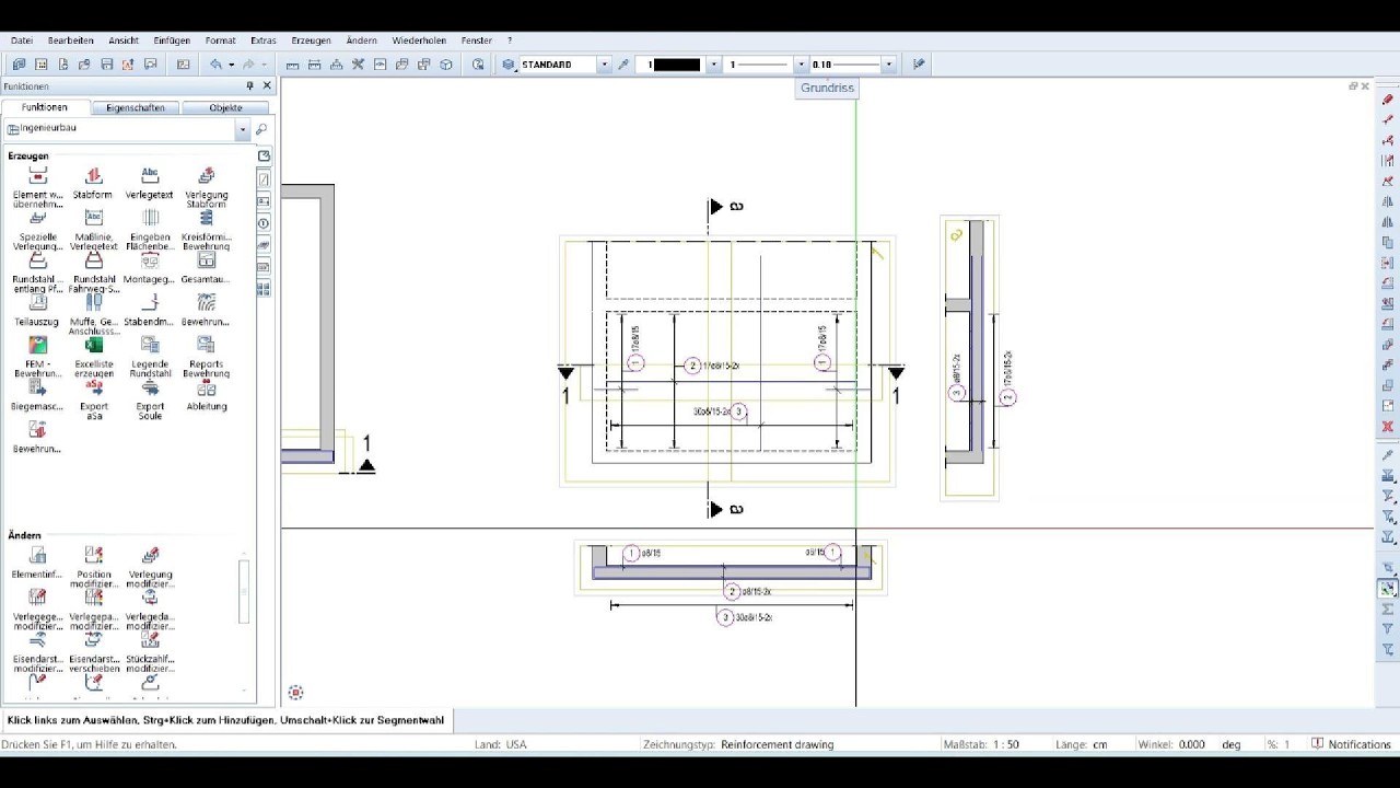 Simple Wall Reinforcement Detailing in Allplan | Rebar Modeling ...