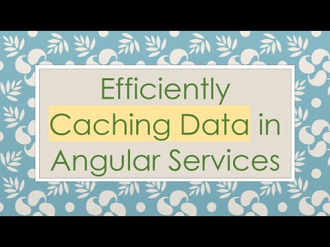 Efficiently Caching Data