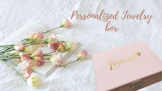 Personalized jewelry box unboxing and review