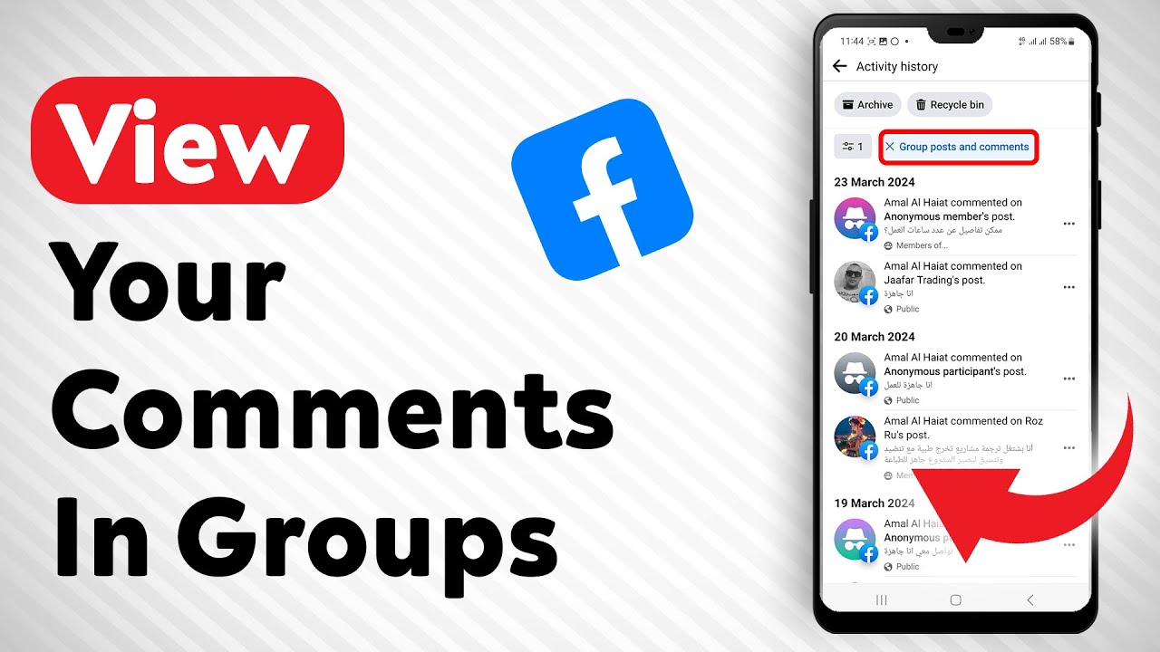 How To View Your Comments In Groups History On Facebook - Full Guide ...