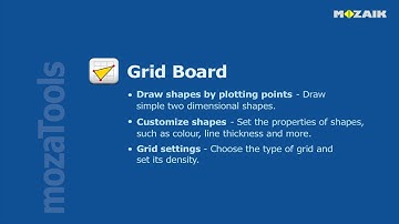 mozaBook Interactive Teaching Software - Grid board tutorial video