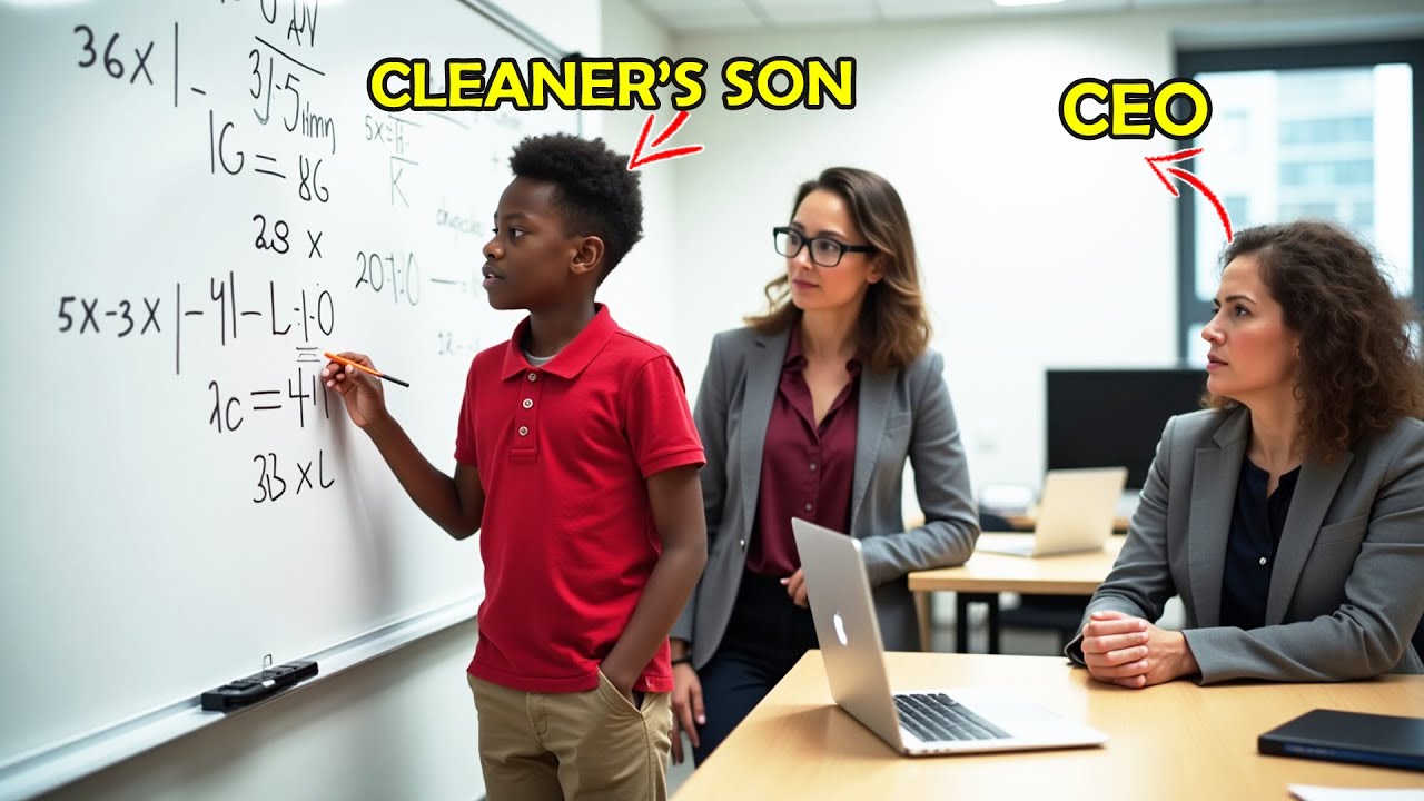 Genius Son of Black Cleaner Solved $100M Problem in Seconds—What the CEO Did Next, Shocked everyone!