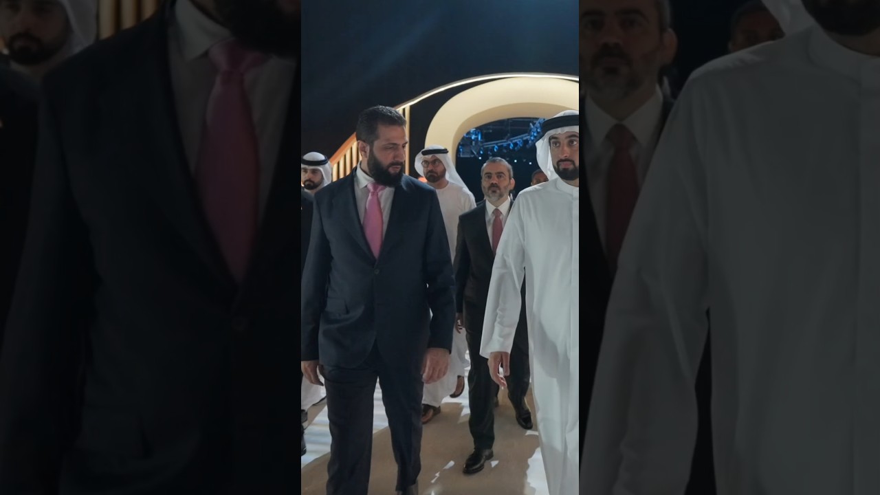 Sheikh Ahmed Bin Mohammed Along With Syrian Arab Republic President At Arab Media Summit