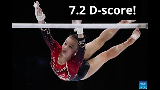 Qiu Qiyuan (CHN) 7.2 D-Score! Hardest Uneven Bars Routine in the World!