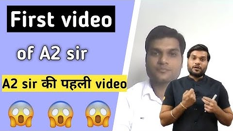 Arvind Arora first video| A2 sir ki pahli vide@a2inspiring