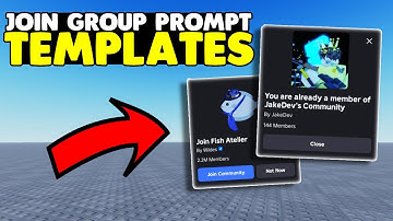 [FREE] JOIN GROUP PROMPT TEMPLATES | Roblox Studio