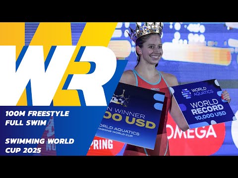 Kate Douglass Makes History with First Sub-50 100m Freestyle! 💥 | Swimming World Cup 2025