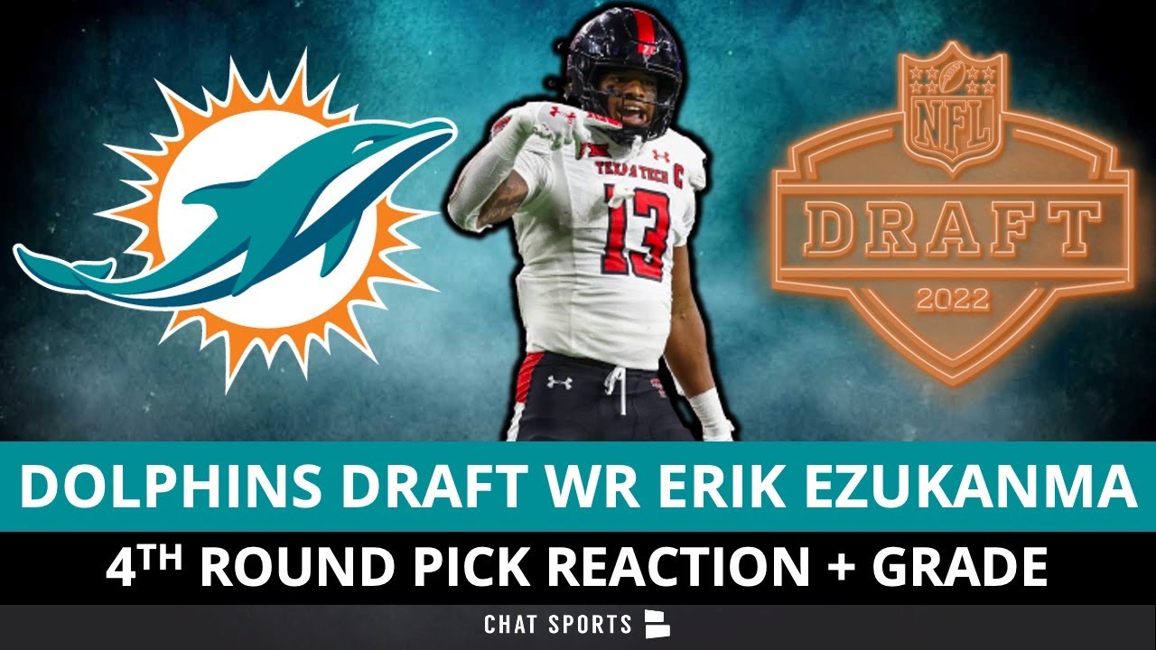 Miami Dolphins Draft WR Erik Ezukanma from Texas Tech in 4th Round