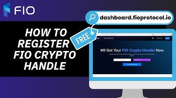 FIO Dashboard | How to Register a FREE FIO Crypto Handle