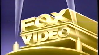 Fox Video (1993) Company Logo (VHS Capture)