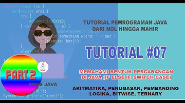 TUTORIAL #07.2 MEMAHAMI BENTUK PERCABANGAN JAVA PART 2 (IF ELSE IF, SWITC CASE)