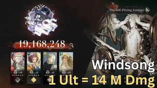 1 Ult = 14 Mil Dmg - Windsong in The Self Pitying Avenger Raid - Reverse 1999