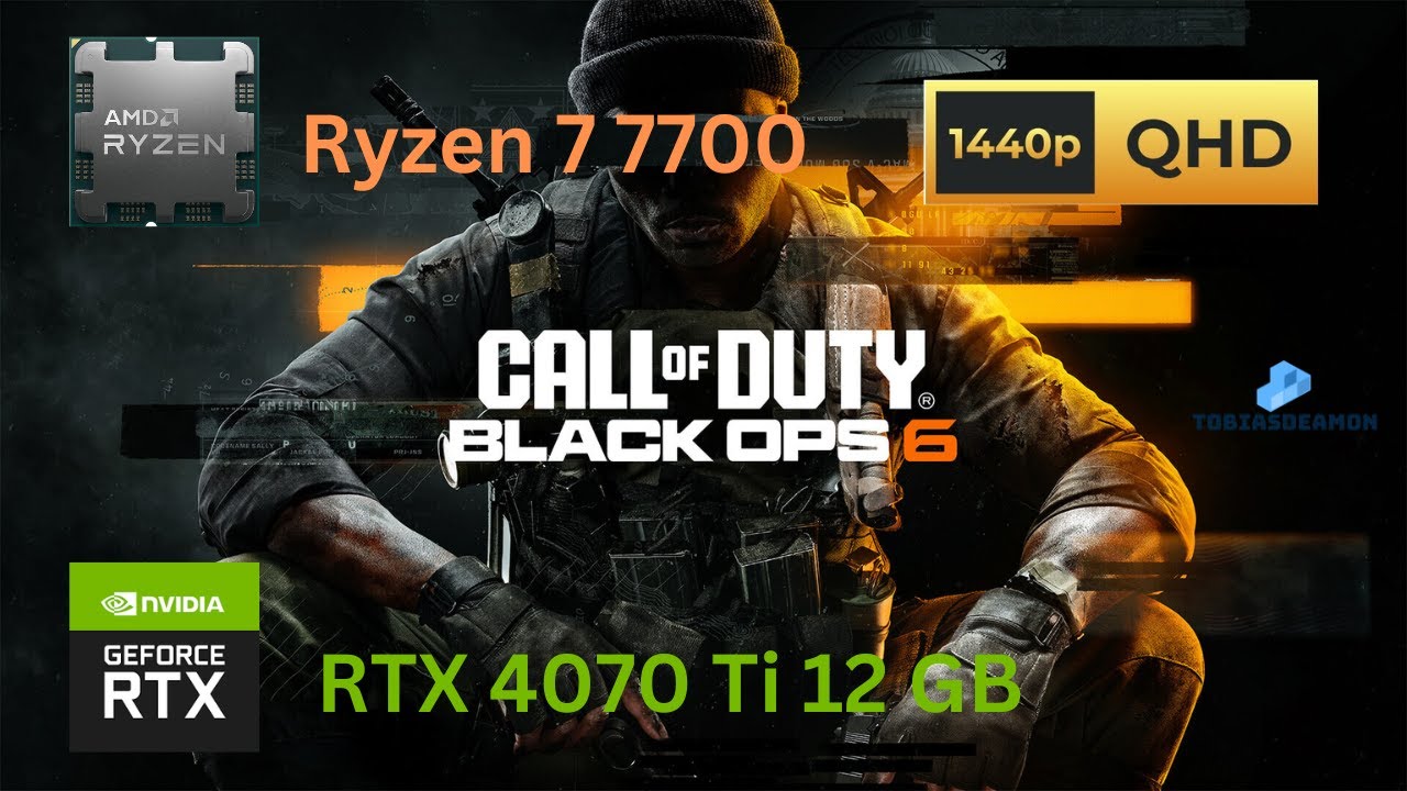 Call of Duty: Black Ops 6 - Ryzen 7 7700 + RTX 4070 Ti 12 GB - Extreme preset - DLAA - 1440p60