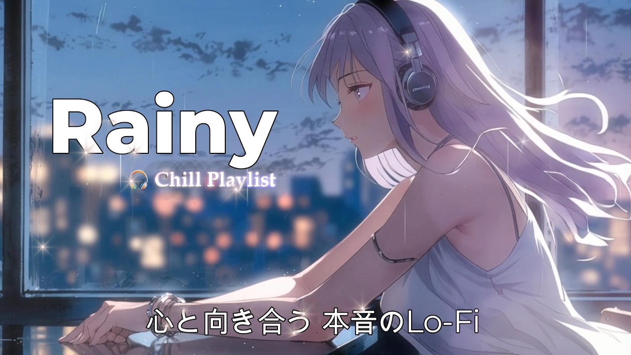 チルくてエモい曲｜雨の夜、ひとりで隠した本音とLo-Fi｜Rainy Chill Playlist