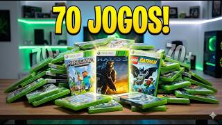70 JOGOS DE UMA VEZ! Abri o lote monstro de Xbox 360