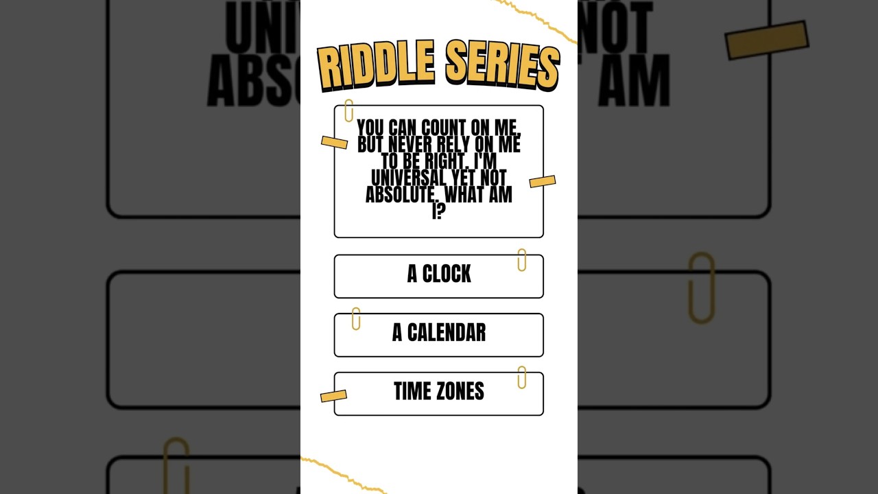 Welcome to Riddle Series! 🧩