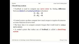 Linear Control of Manipulators | Robot Control, PID, Trajectory Following 