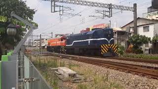 藍橘配！7201次，貨物列車，民雄進站待避（R40+R156）