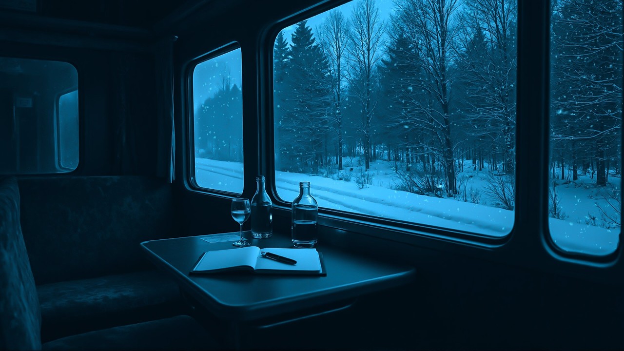 snow, book and a little wine.