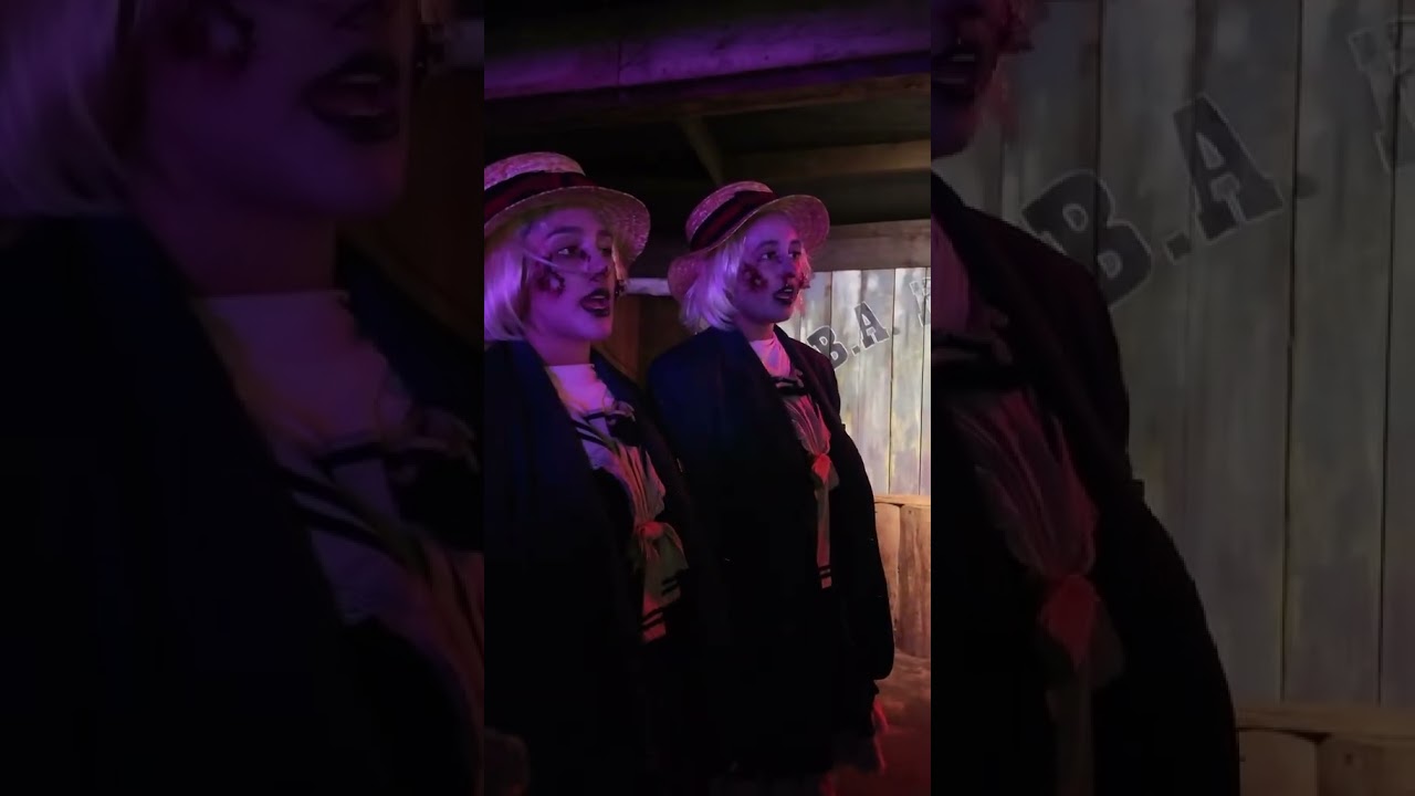 👻 The Viral Twins from Tulleys Farm destroyed my husband at Shocktober! 😂💀 