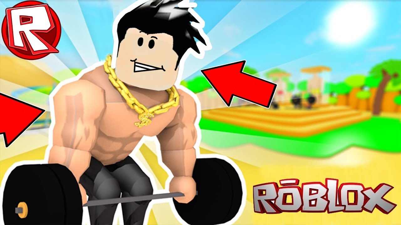 Симуляторе качков roblox