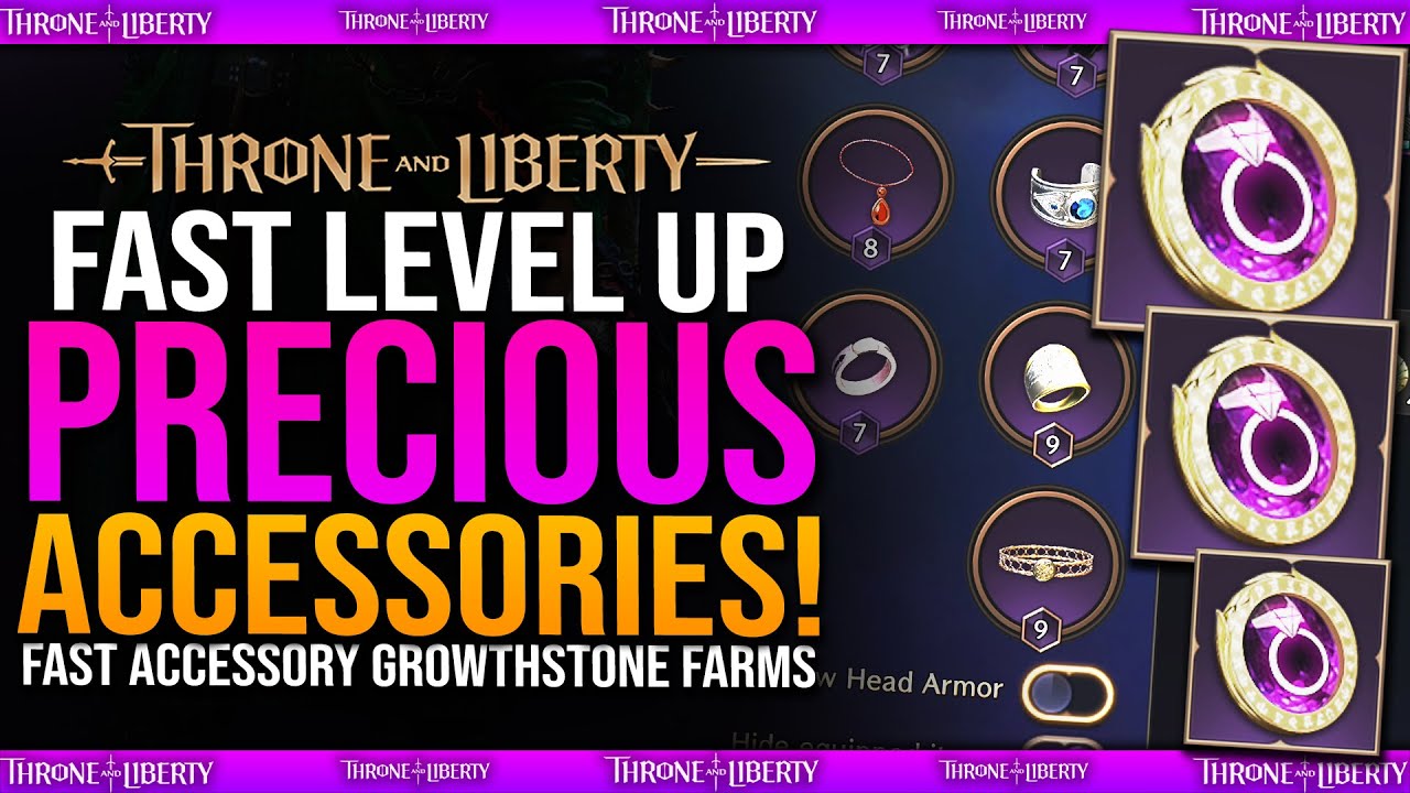 Throne Accessory FAST ACCESSORY LEVEL UP GUIDE - How to get EASY PRECIOUS ACCESSORY ...