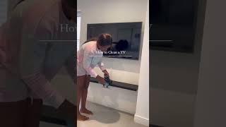 How to Clean a TV #youtubeshorts #shorts