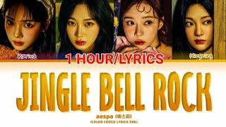 1 HOUR LOOP aespa - Jingle Bell Rock (lyrics color coded)
